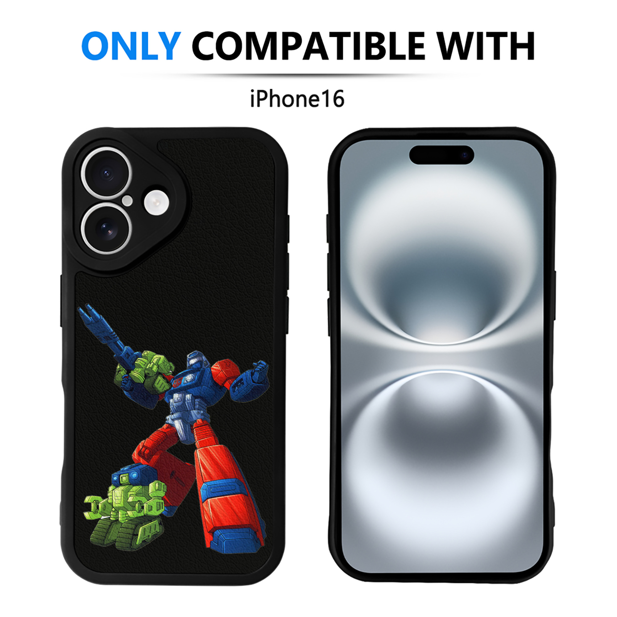 （画像用）  【iPhone 16シリーズ対応】シリコンスマホケース（レザー調） 材質：シリコン